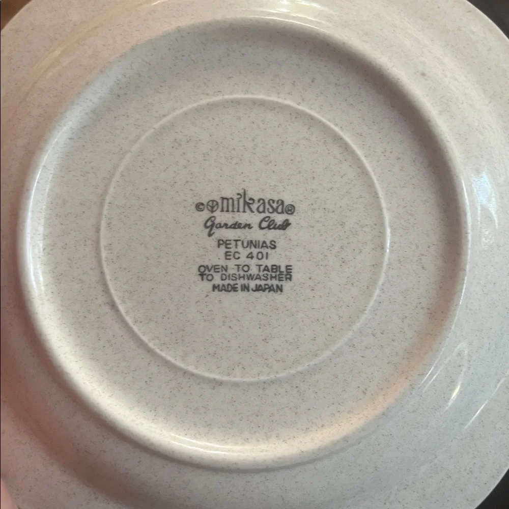 Vintage MIKASA Garden Club PETUNIAS  5 available